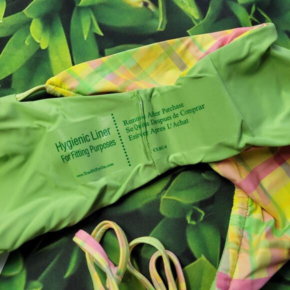 NWT Dippin' Daisy's Reversible Infinite Plaid String Bikini Bottom size Large - Picture 11 of 15